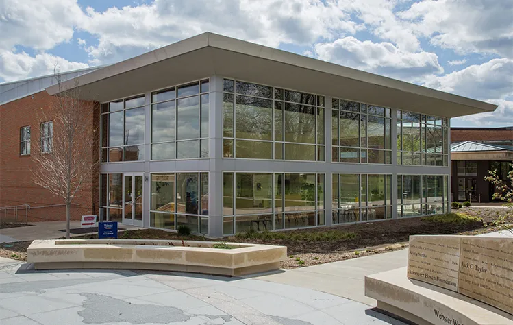 CMS Center building on campus at Webster University