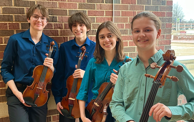 Lyra Quartet students